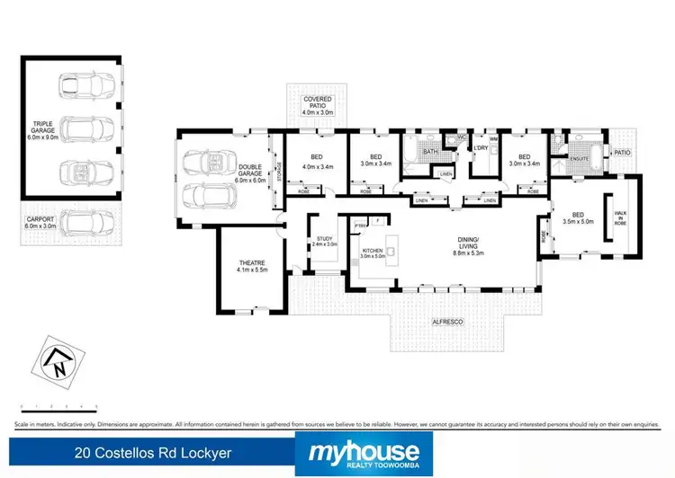 Floorplan of Homely rural property listing, 20 Costellos Road, Upper Lockyer QLD 4352