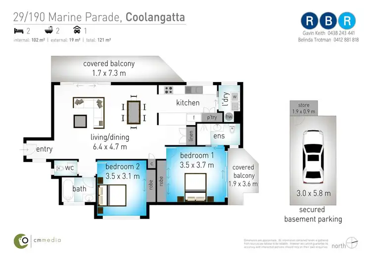 Floorplan of Homely apartment listing, 29/190 Marine Parade, Rainbow Bay QLD 4225
