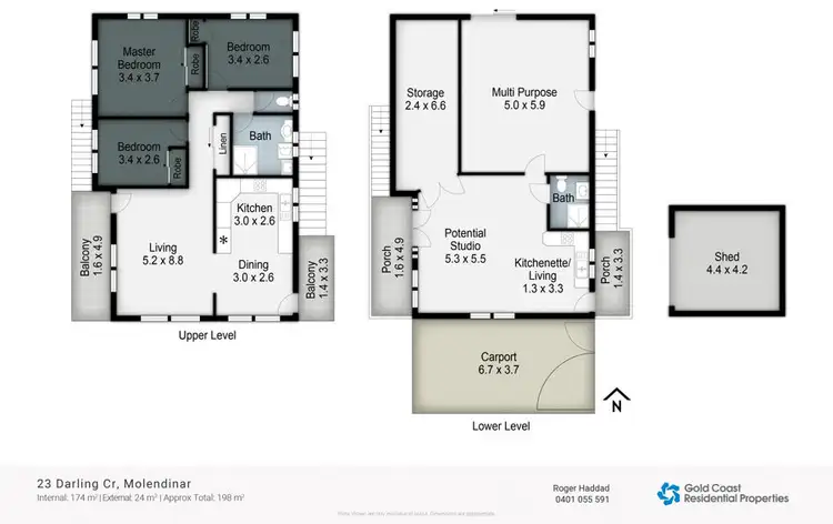 Floorplan of Homely house listing, 23 Darling Cres, Molendinar QLD 4214