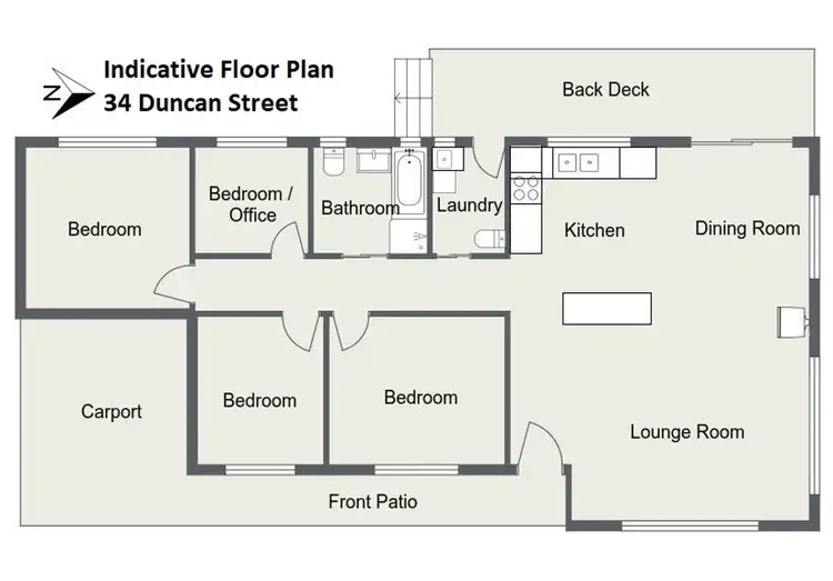 Floorplan of Homely house listing, 34 Duncan Street, Tenterfield NSW 2372