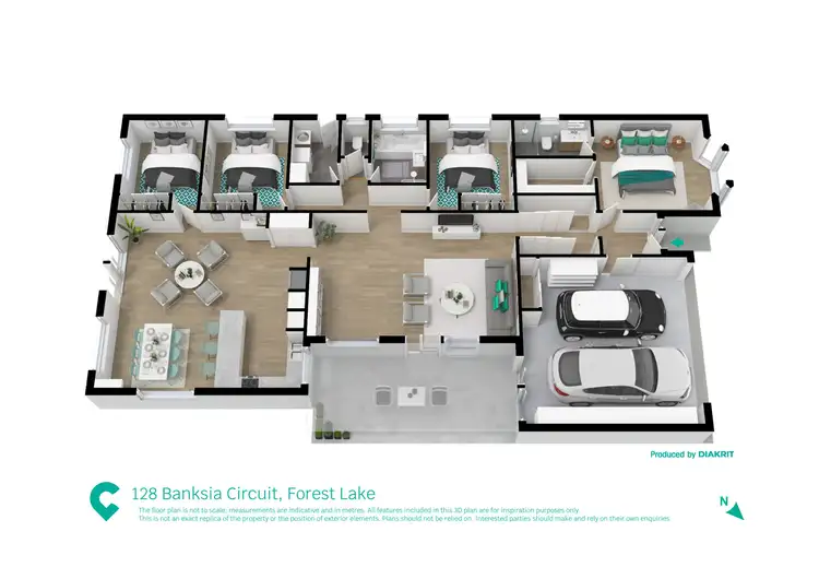 Floorplan of Homely house listing, 128 BANKSIA CRCT, Forest Lake QLD 4078