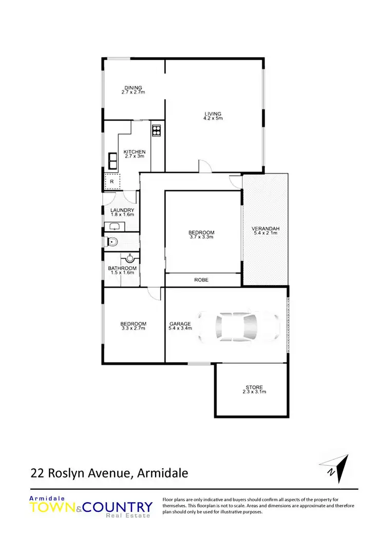 Floorplan of Homely house listing, 22 Roslyn Avenue, Armidale NSW 2350