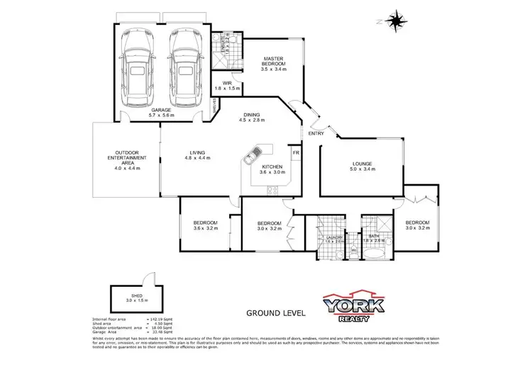 Floorplan of Homely house listing, 34 Wood Drive, Middle Ridge QLD 4350