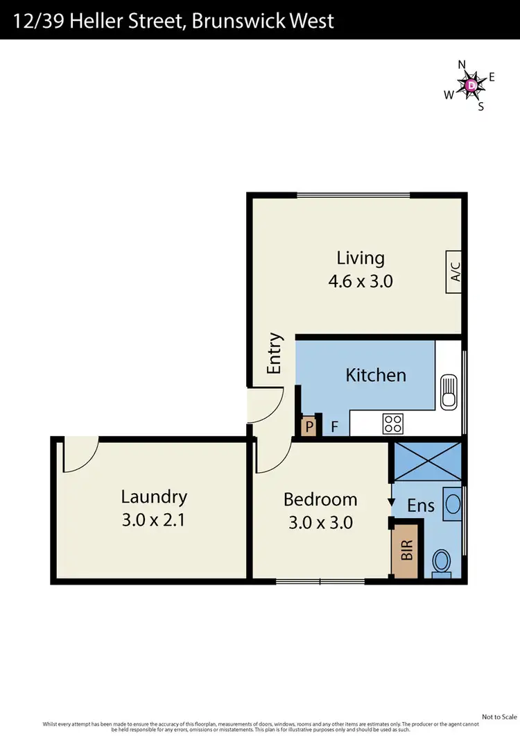 Floorplan of Homely apartment listing, 12/39 Heller Street, Brunswick West VIC 3055