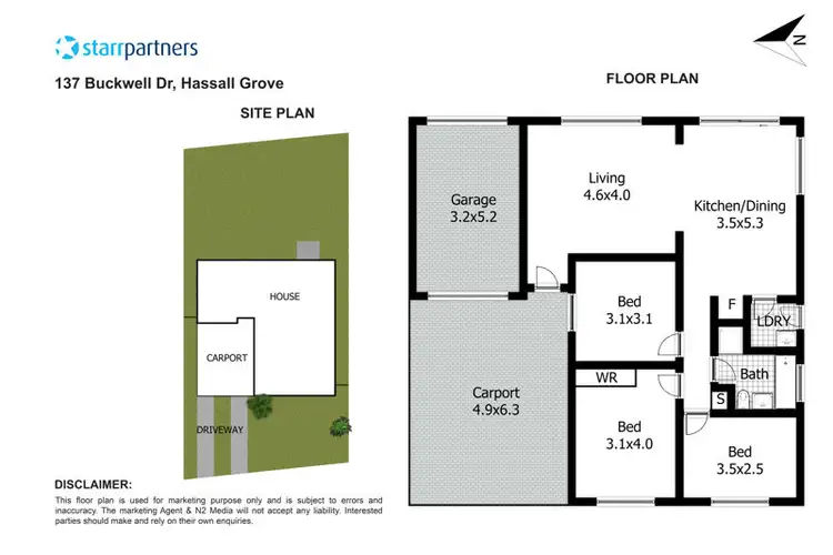 Floorplan of Homely house listing, 137 Buckwell Drive, Hassall Grove NSW 2761