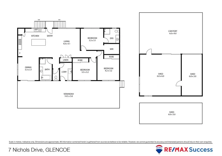 Floorplan of Homely rural property listing, 7 Nichols Drive, Glencoe QLD 4352