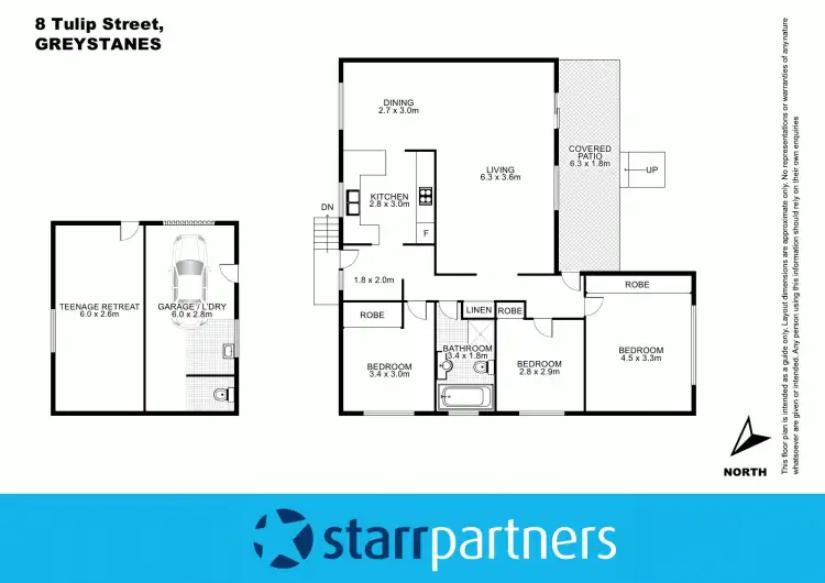Floorplan of Homely house listing, 8 Tulip Street, Greystanes NSW 2145