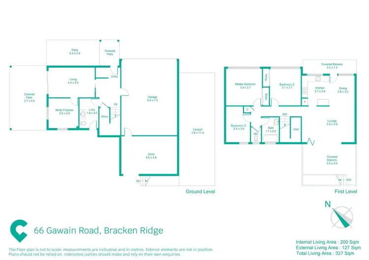 Floorplan of Homely house listing, 66 Gawain Road, Bracken Ridge QLD 4017