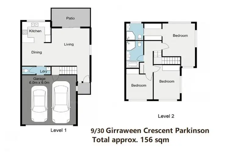 Floorplan of Homely townhouse listing, 9/30 Girraween Crescent, Parkinson QLD 4115