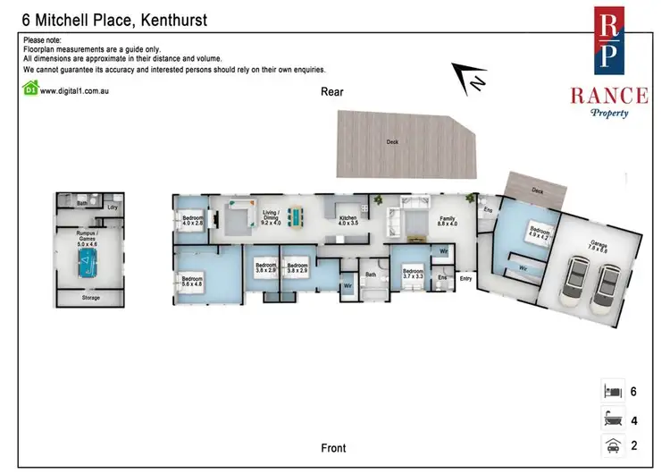 Floorplan of Homely house listing, 6 Mitchell Place, Kenthurst NSW 2156
