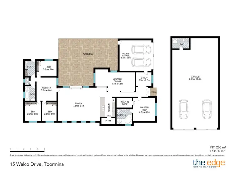 Floorplan of Homely house listing, 15A Walco Drive, Toormina NSW 2452