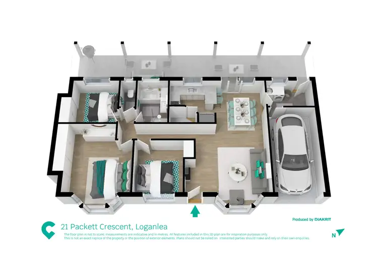 Floorplan of Homely house listing, 21 Packett Cres, Loganlea QLD 4131