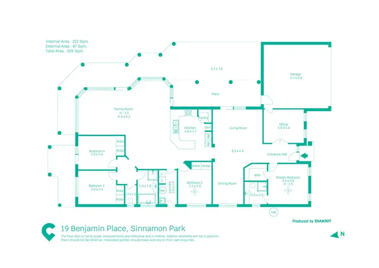 Floorplan of Homely house listing, 19 Benjamin Place, Sinnamon Park QLD 4073