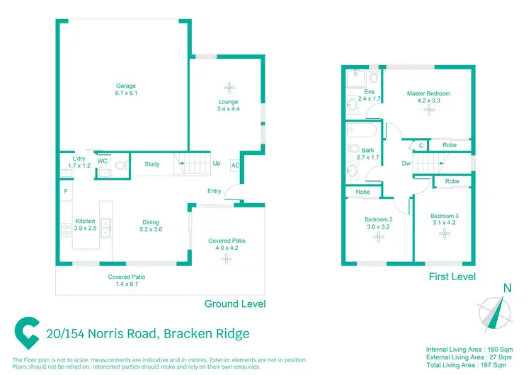 Floorplan of Homely townhouse listing, 20/154 Norris Road, Bracken Ridge QLD 4017