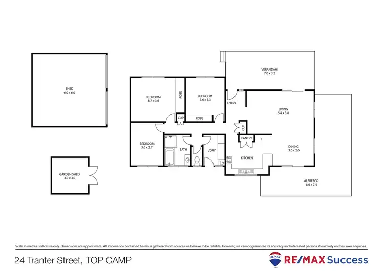 Floorplan of Homely house listing, 24 Tranter Street, Top Camp QLD 4350