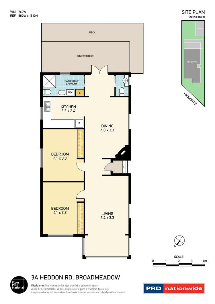 Floorplan of Homely house listing, 3A Heddon Street, Broadmeadow NSW 2292