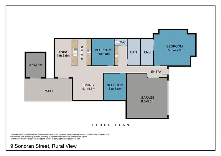 Floorplan of Homely house listing, 9 Sonoran Street, Rural View QLD 4740