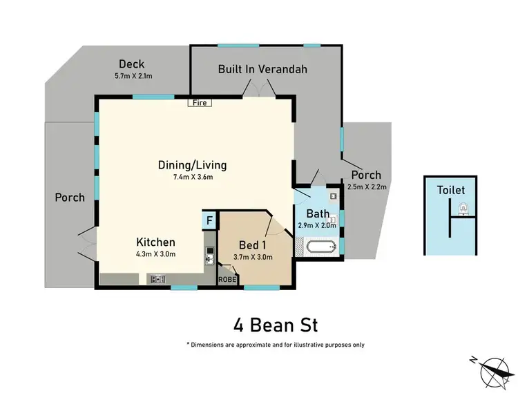 Floorplan of Homely rural property listing, 4 Bean Street, Dorrigo NSW 2453