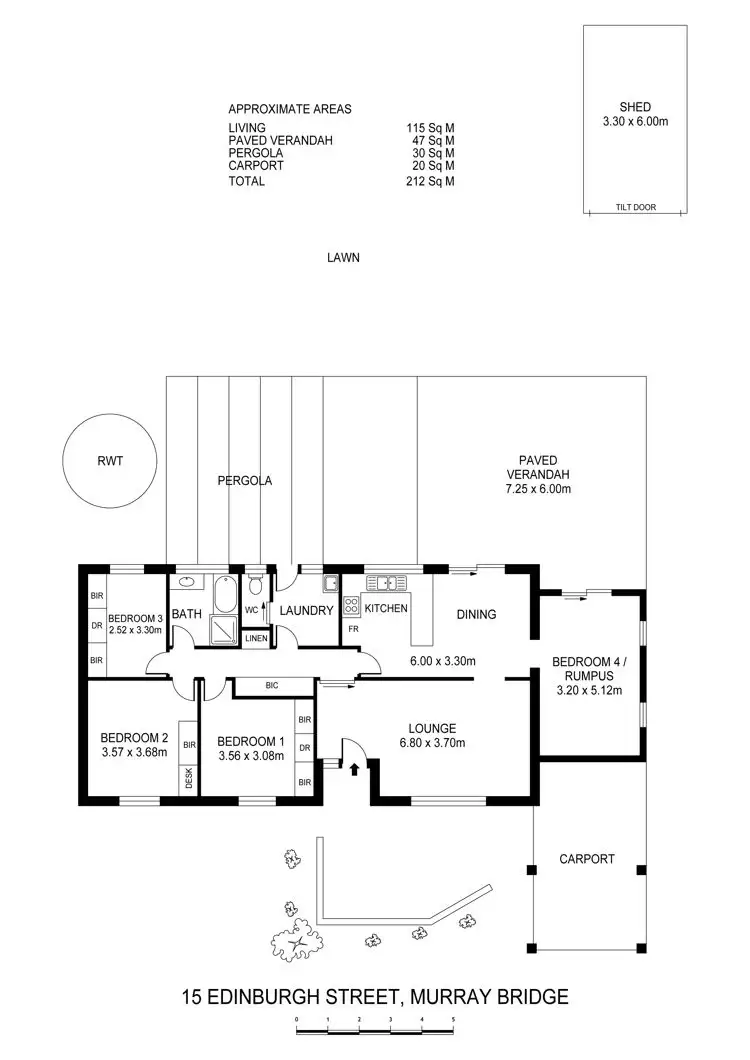 Floorplan of Homely house listing, 15 Edinburgh Street, Murray Bridge SA 5253