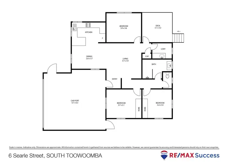 Floorplan of Homely house listing, 6 Searle Street, South Toowoomba QLD 4350