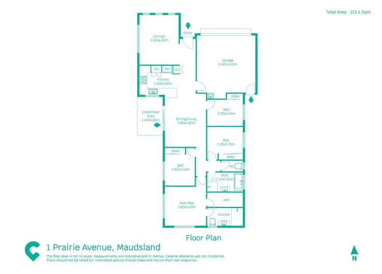 Floorplan of Homely house listing, 1 Prairie Avenue, Maudsland QLD 4210