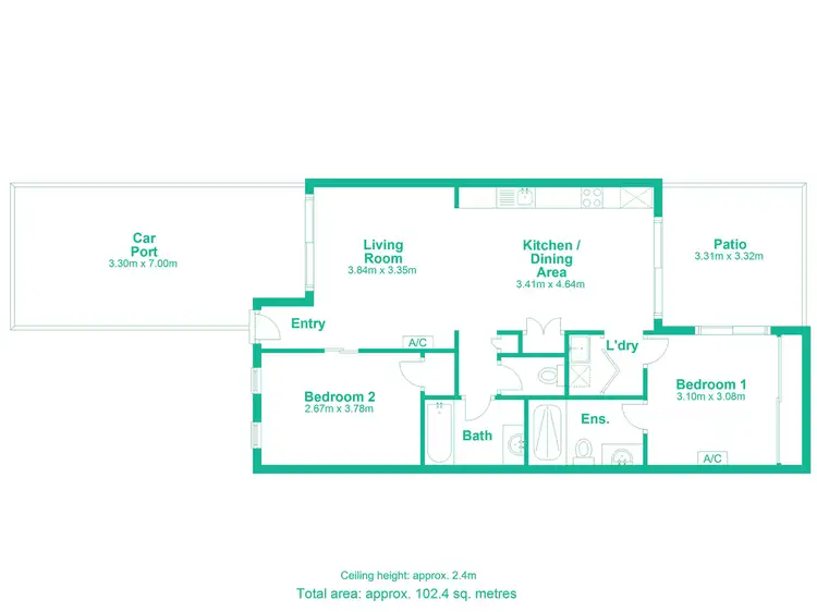 Floorplan of Homely villa listing, 109 Carlingford Circuit, Warner QLD 4500