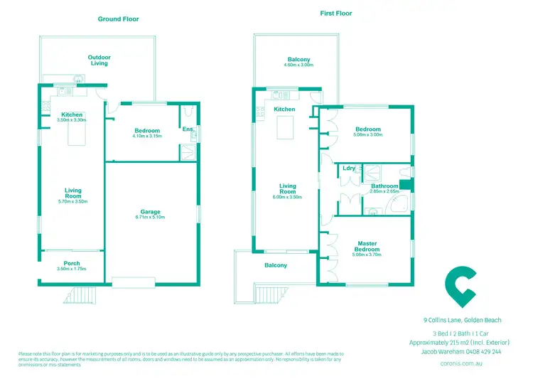 Floorplan of Homely house listing, 9 Collins Lane, Golden Beach QLD 4551