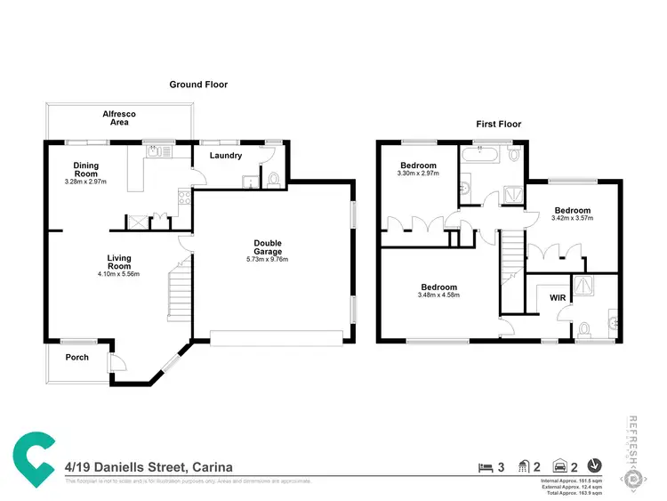 Floorplan of Homely townhouse listing, 4/19 Daniells Street, Carina QLD 4152