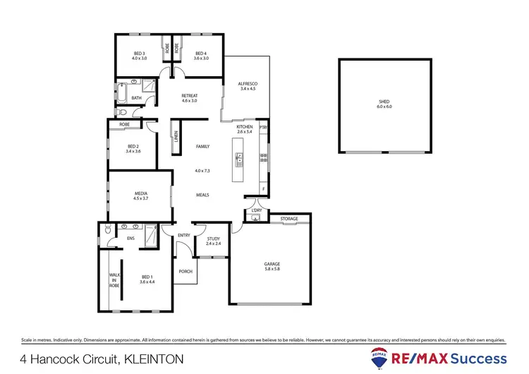 Floorplan of Homely house listing, 4 Hancock Circuit, Kleinton QLD 4352