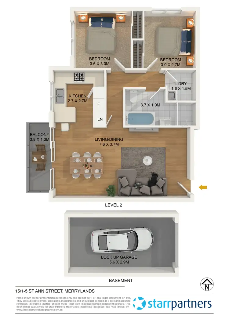 Floorplan of Homely unit listing, 15/1-5 St Ann Street, Merrylands NSW 2160