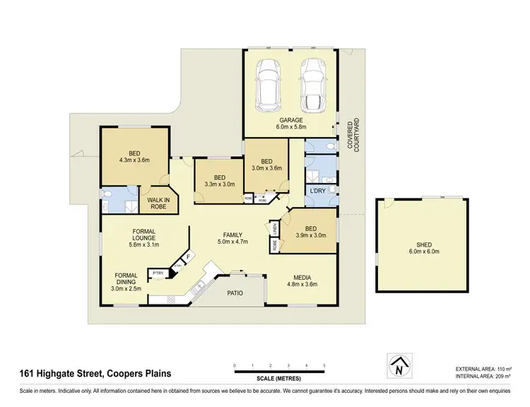 Floorplan of Homely house listing, 161 HIGHGATE ST, Coopers Plains QLD 4108