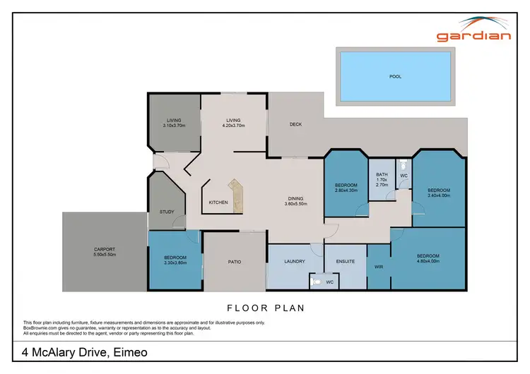 Floorplan of Homely house listing, 4 McAlary Drive, Eimeo QLD 4740