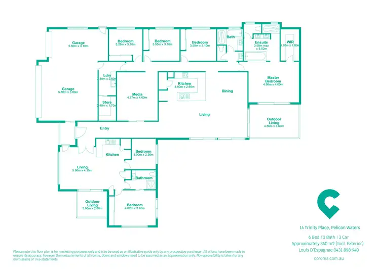 Floorplan of Homely house listing, 14 Trinity Place, Pelican Waters QLD 4551