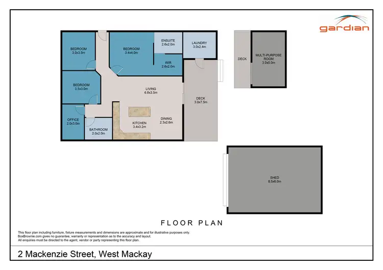 Floorplan of Homely house listing, 2 Mackenzie Street, West Mackay QLD 4740