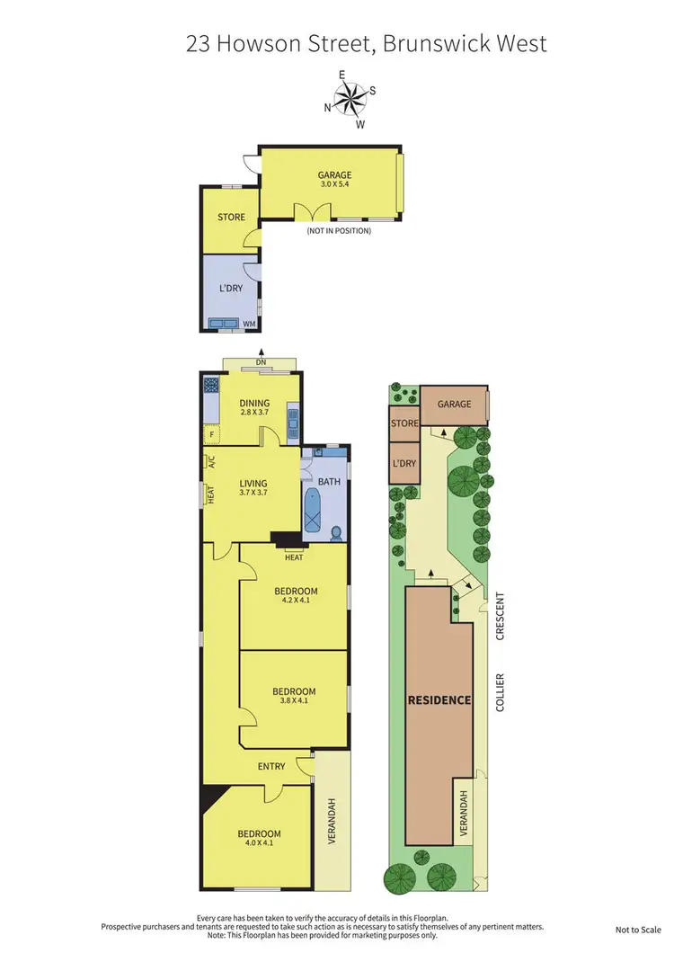 Floorplan of Homely house listing, 23 Howson Street, Brunswick West VIC 3055