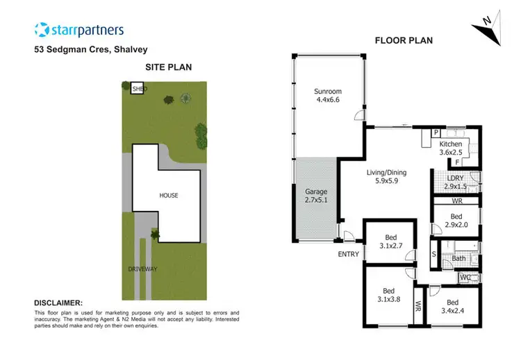 Floorplan of Homely house listing, 53 Sedgman Crescent, Shalvey NSW 2770