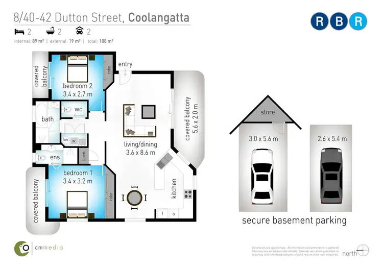 Floorplan of Homely unit listing, 8/40 Dutton Street, Coolangatta QLD 4225