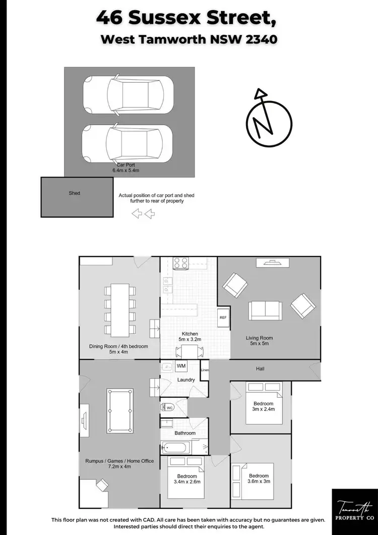 Floorplan of Homely house listing, 46 Sussex Street, Tamworth NSW 2340
