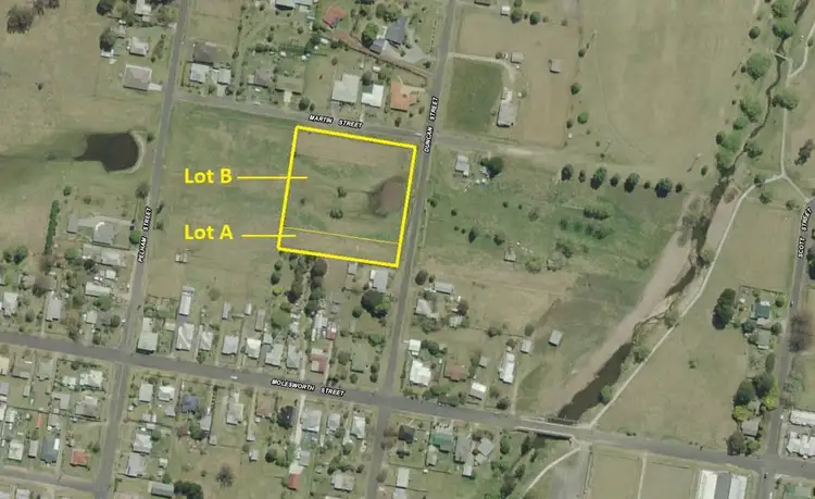 Floorplan of Homely land listing, Martin St & Duncan St, Tenterfield NSW 2372