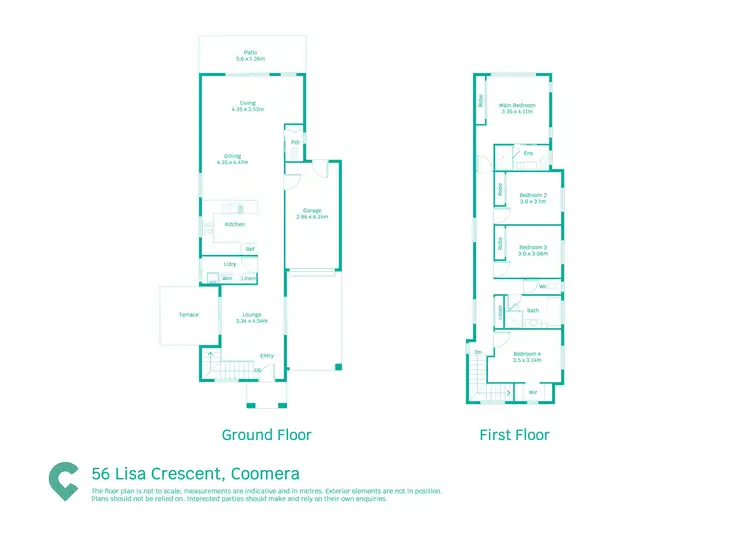 Floorplan of Homely house listing, 56 Lisa Crescent, Coomera QLD 4209