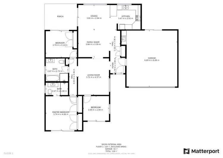 Floorplan of Homely house listing, 1/5 Daniel Court, Bonville NSW 2450