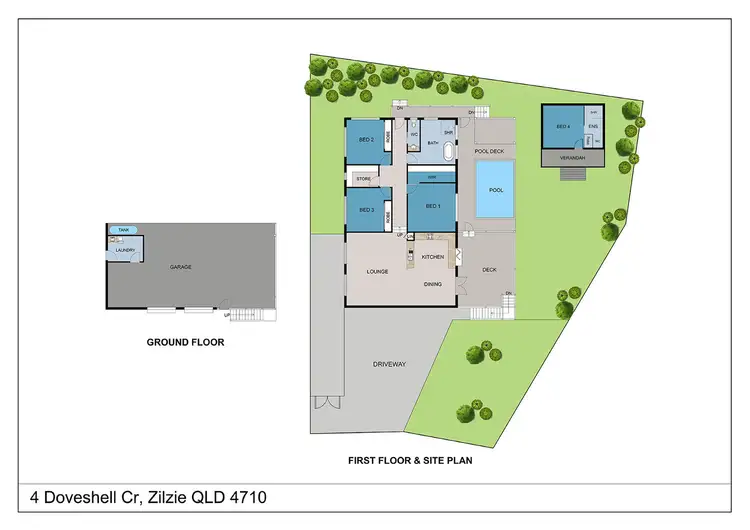 Floorplan of Homely house listing, 4 Doveshell Crescent, Zilzie QLD 4710