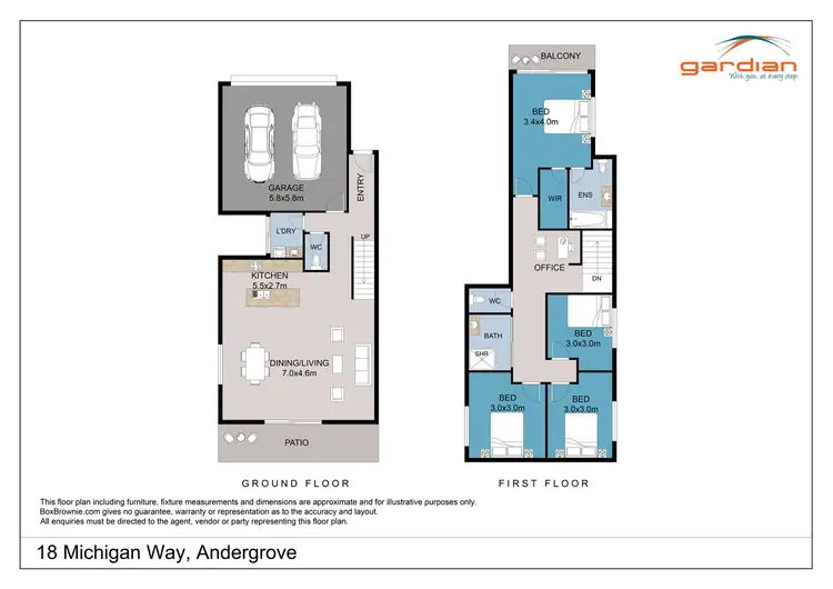 Floorplan of Homely house listing, 18 Michigan Way, Andergrove QLD 4740