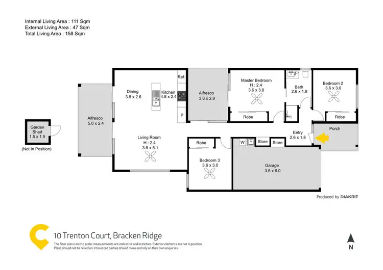 Floorplan of Homely house listing, 10 Trenton Court, Bracken Ridge QLD 4017