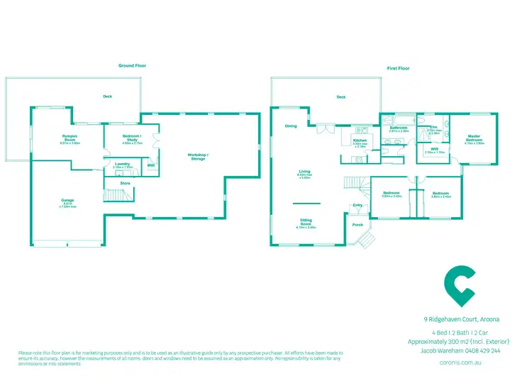 Floorplan of Homely house listing, 9 Ridgehaven Court, Aroona QLD 4551