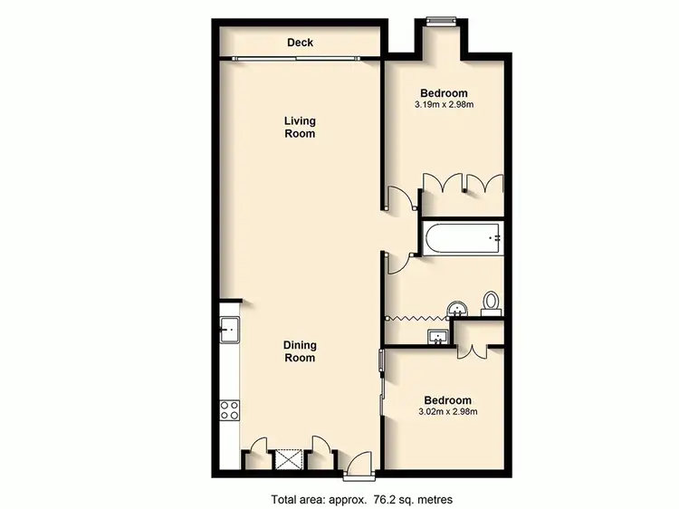 Floorplan of Homely apartment listing, 217/38 Skyring Terrace, Teneriffe QLD 4005