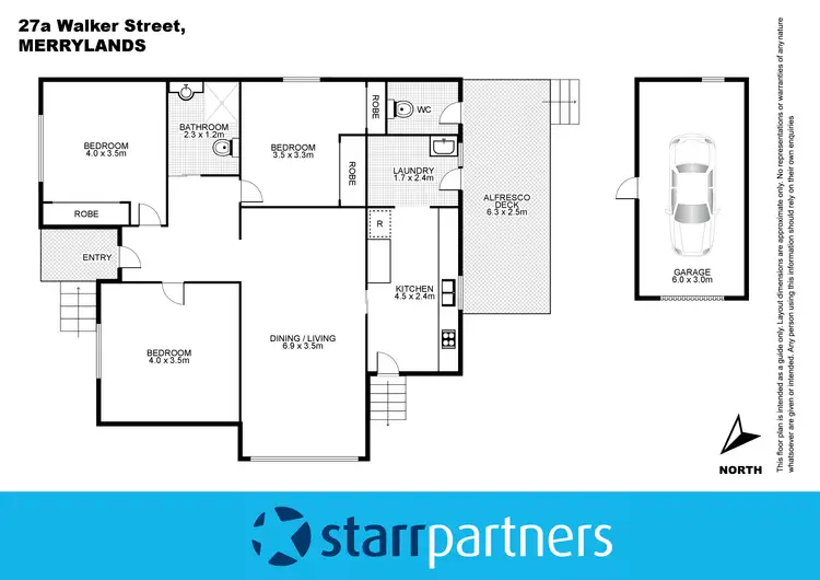 Floorplan of Homely house listing, 27a Walker Street, Merrylands NSW 2160