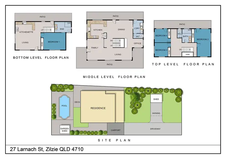 Floorplan of Homely house listing, 27 Larnach Street, Zilzie QLD 4710