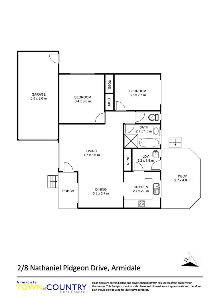 Floorplan of Homely unit listing, 2/8 Nathaniel Pidgeon Drive, Armidale NSW 2350