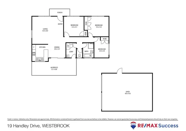 Floorplan of Homely house listing, 19 Handley Drive, Westbrook QLD 4350